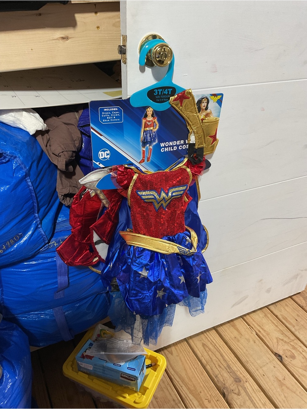 Wonder Woman Kids Costume - Red, Blue & Gold